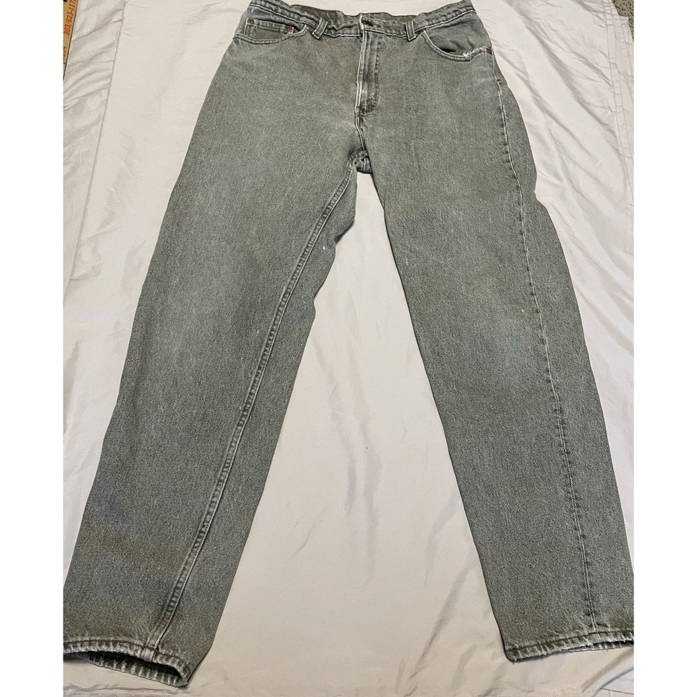 Vintage Levi's 550 Jeans 36x34  Straight Fit Green Stone Wash 1992‎ USA